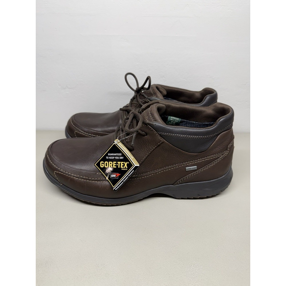NEW Dunham New Balance HENDERSON Brown Leather Gore-Tex Sz 15 4E Wide